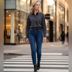 🤍 French Connection Women’s Henley Blouse | Classic Button-Front Top 🤍